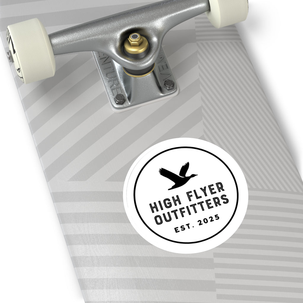 High Flyer Outfitters Round Stickers - Durable Indoor/Outdoor Decals for Adventures