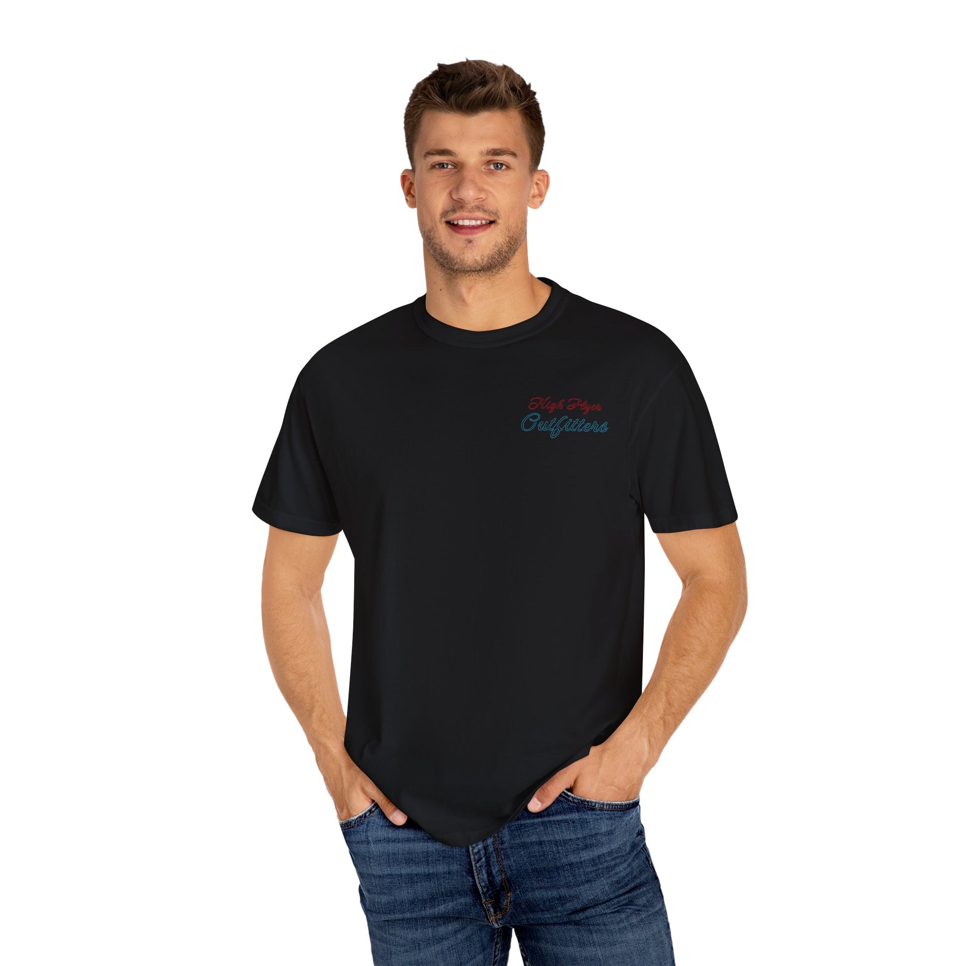 Neon Open T-Shirt - Unisex Garment-Dyed Tee for Flyers & Entrepreneurs