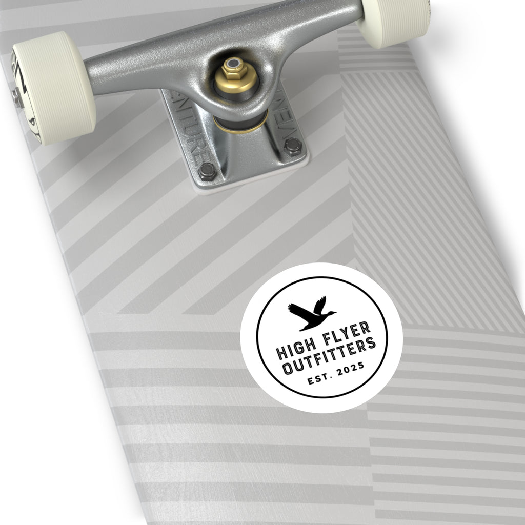 High Flyer Outfitters Round Stickers - Durable Indoor/Outdoor Decals for Adventures
