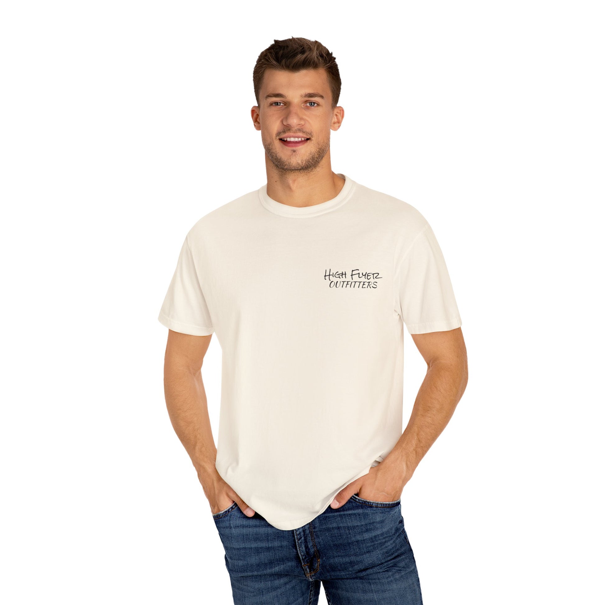 Flying Mallard Unisex T-Shirt - Dog & Duck Hunting Graphic Tee