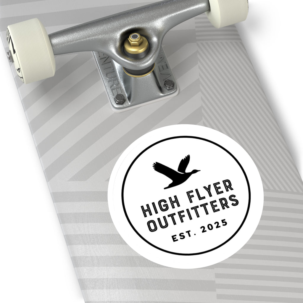 High Flyer Outfitters Round Stickers - Durable Indoor/Outdoor Decals for Adventures